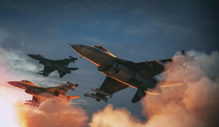 The fighter jets are taking off for an attack.
