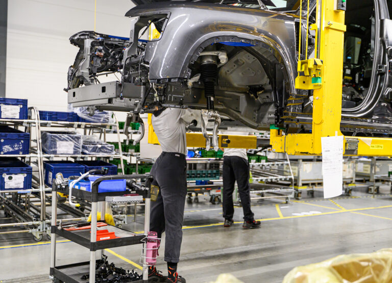 Výroba v závode Jaguar Land Rover v Nitre.