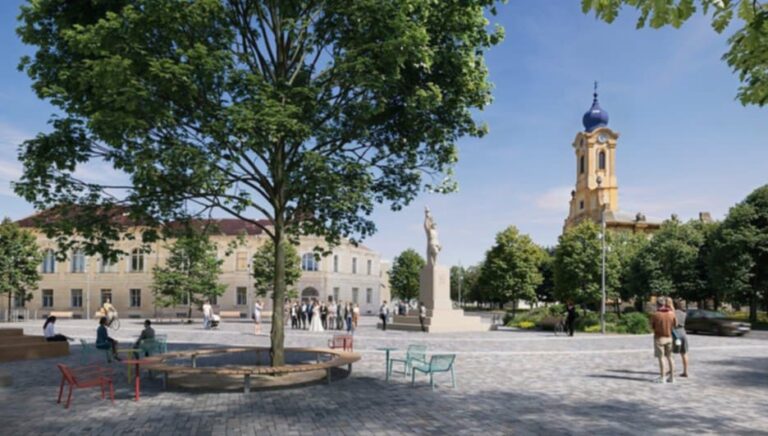 Vizualizácia, Námestie republiky, Sereď