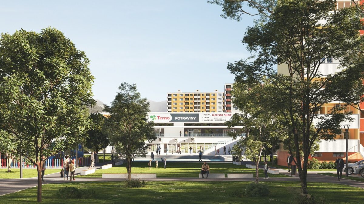 Revitalizácia okolia Domu služieb v Dúbravke