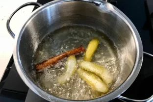 varenie citrónovej kôry so škoricou