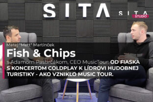 Adam Pastirčák, CEO MusicTour v rozhvoore s Matejom Martinčekom počas nahrávania video podcastu Štúdia SITA -  Fish&Chips.