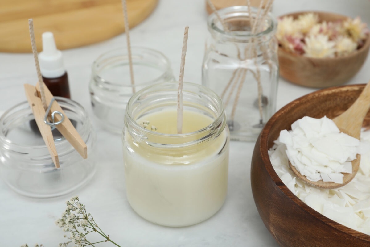 výroba domácich sviečok