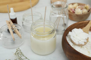 výroba domácich sviečok