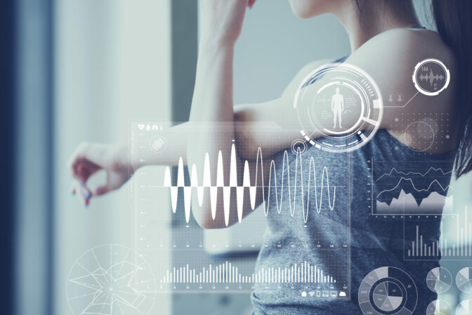 Health care technology concept. Vital sign sensing.