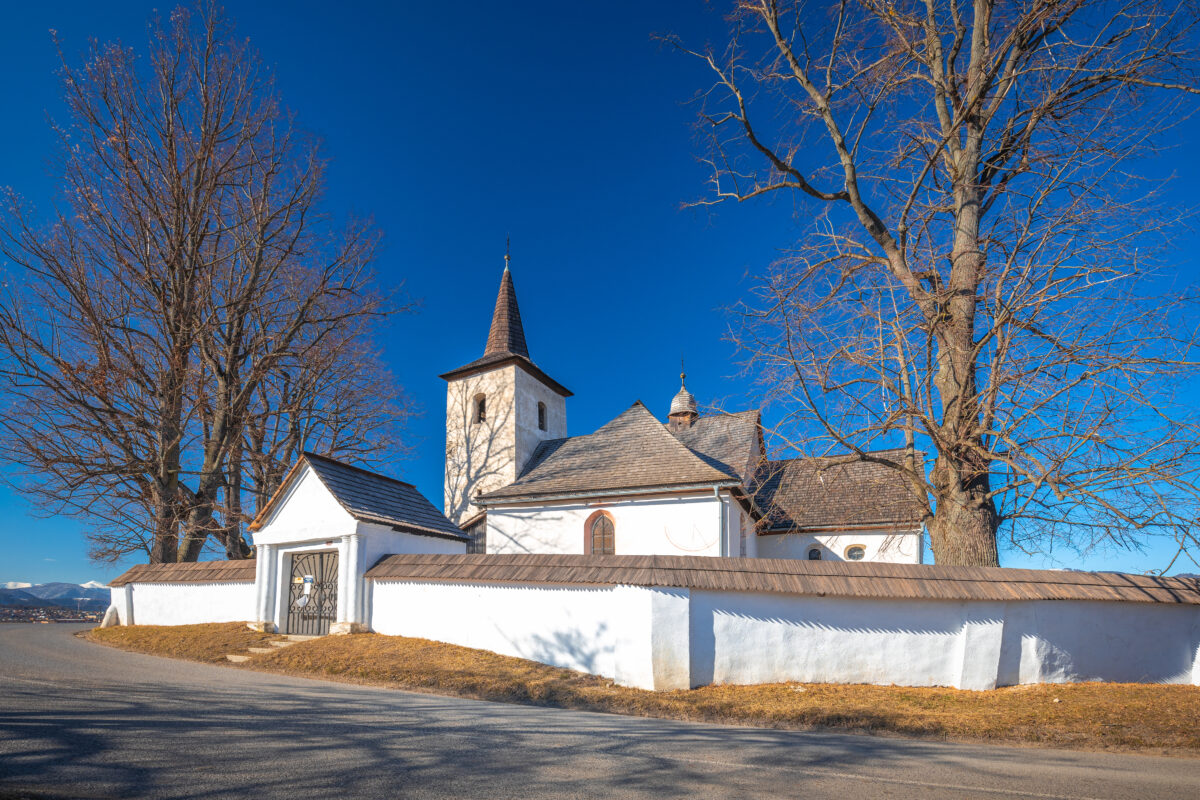 Gothic Church of All Saints Ludrova, Slovakia.
