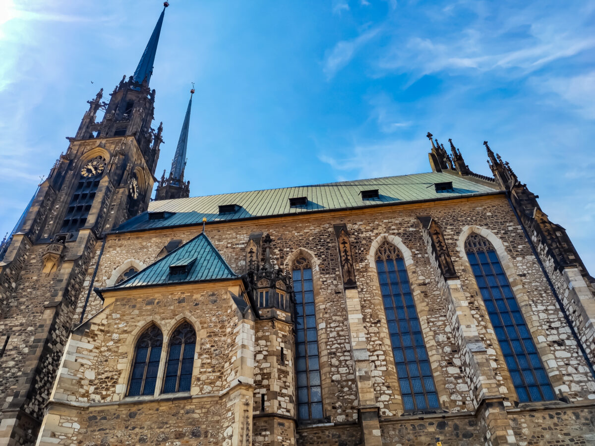 Cathedral of Saints Peter and Paul. Catholic Cathedral in Brno, Czech Republic