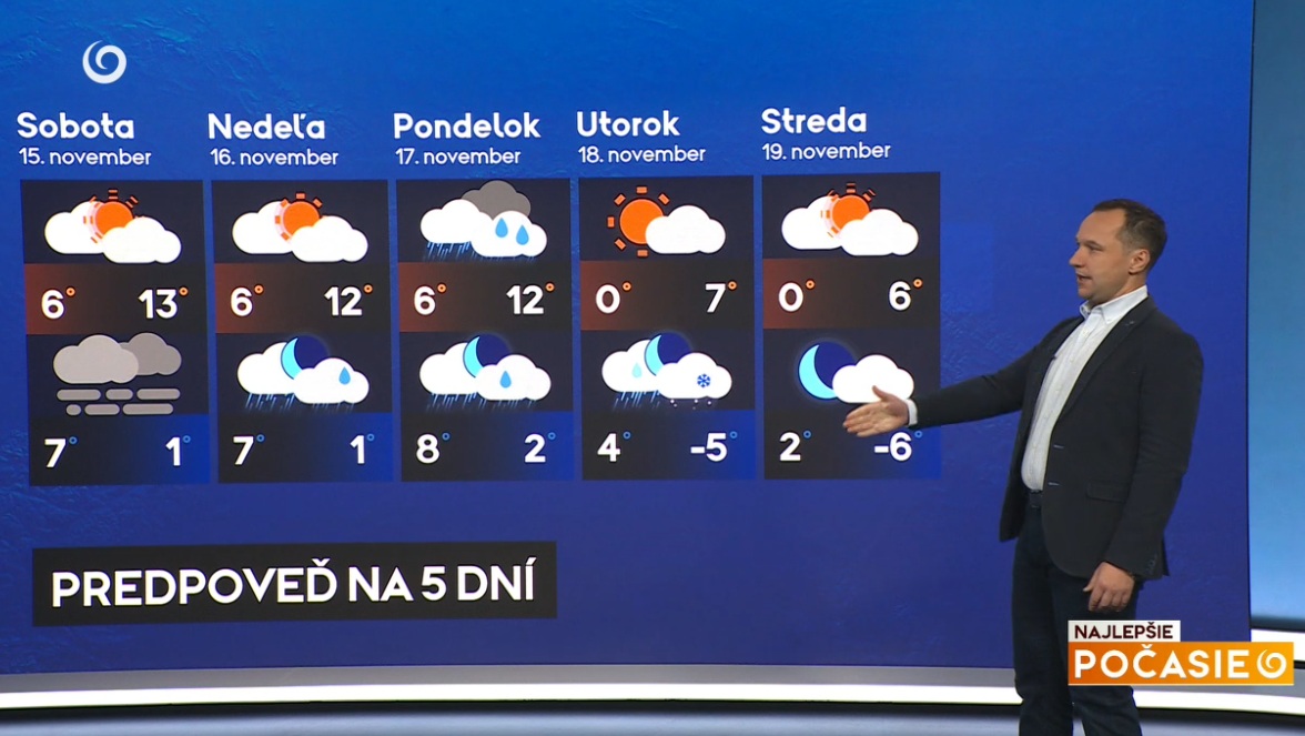 Hydrológ Michal Hazlinger v relácii Najlepšie počasie na TV Joj.