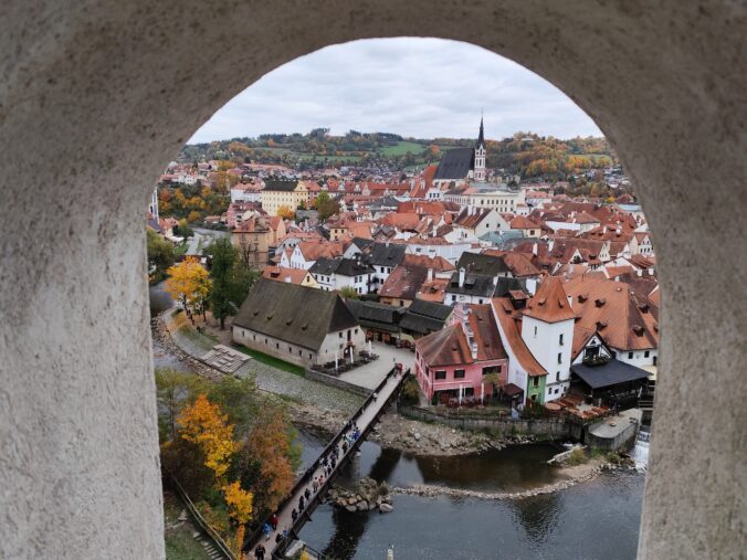 Výhľad z Plášťového mosta.