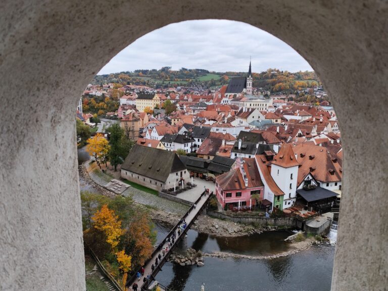 Výhľad z Plášťového mosta.