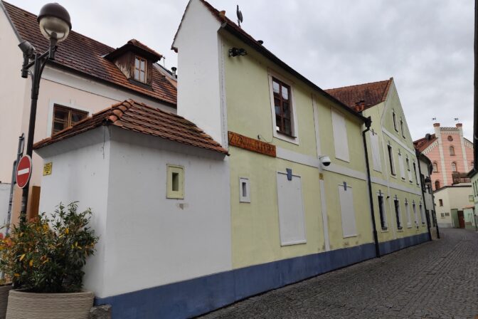 Najužší dom v Českých Budějoviciach.