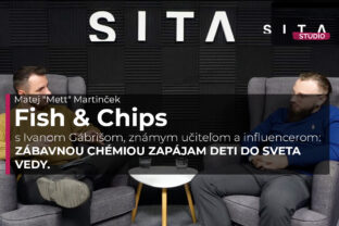 Ivan Gábriš, známy učiteľ a influencer počas rozhovoru s Matejom Martinčekom pre video podcast Štúdia SITA - Fish&Chips.