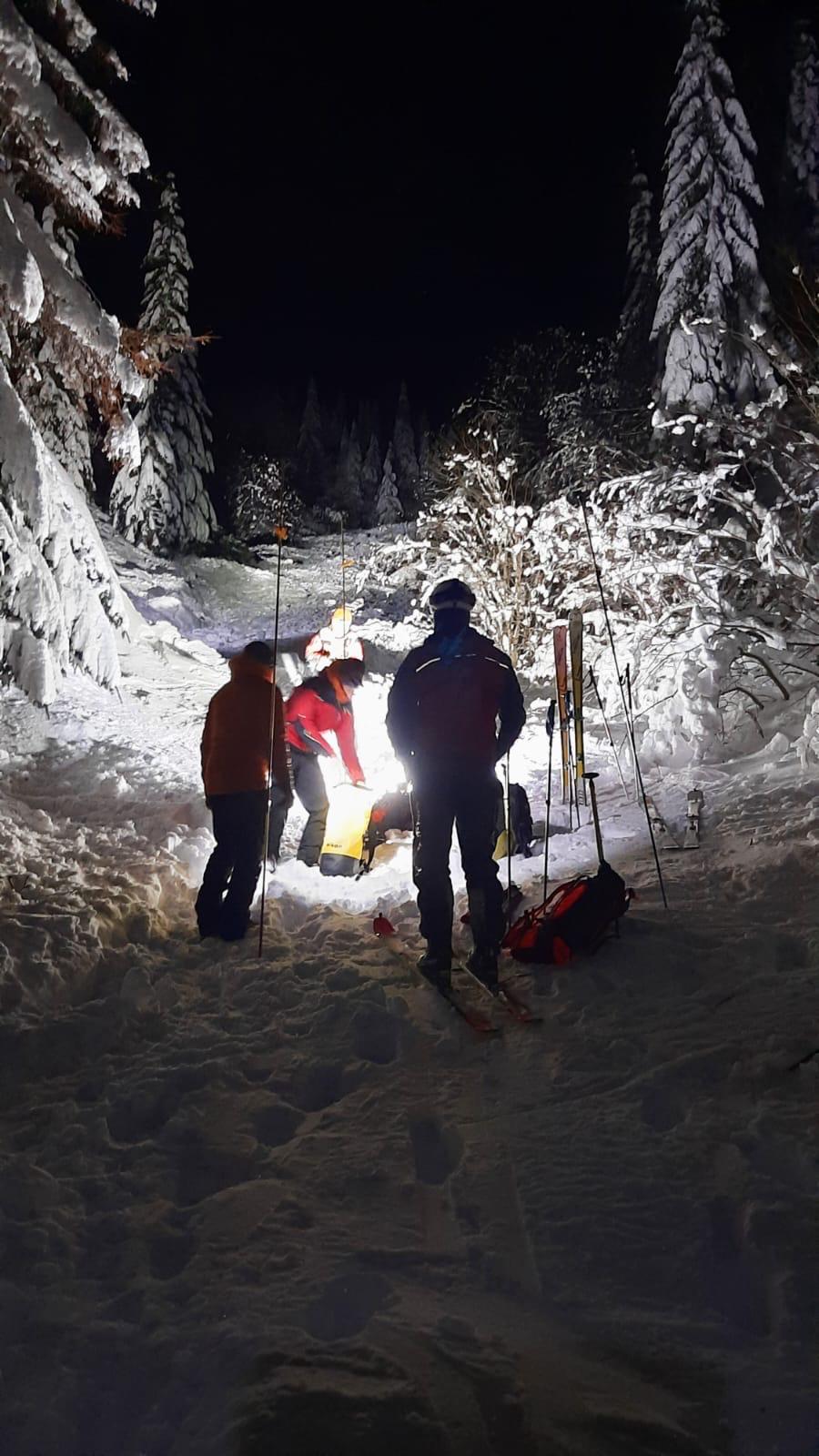 Lavína v Nízkych Tatrách