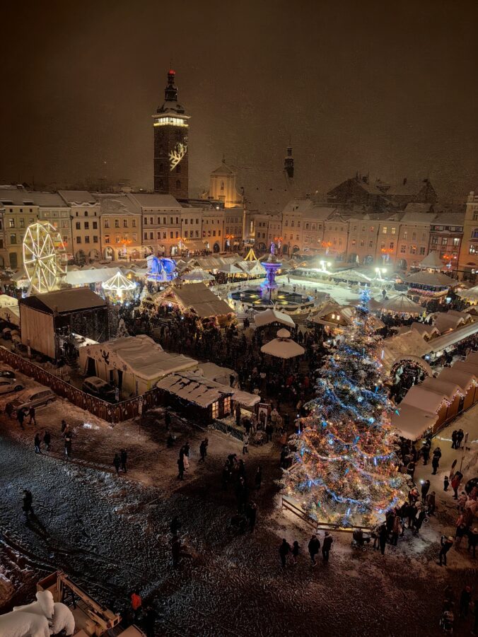 Námestie Přemysla Otakara II. v Českých Budějoviciach.