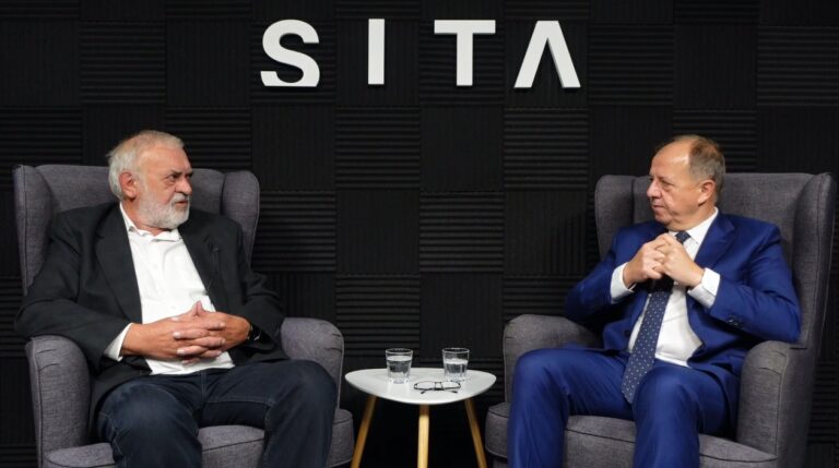 Richard Rybníček počas rozhovoru pre SITA.