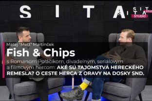 Roman Poláčik v rozhovore s Matejom Martinčekom počas nahrávania video podcastu Štúdia SITA - Fish&Chips.