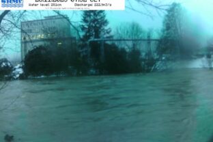 Situácia na rieke Slatina vo Zvolene.