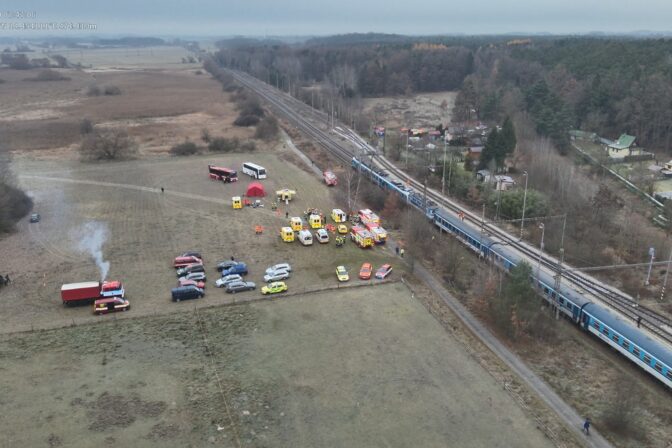 Zrážka vlakov, České Budějovice