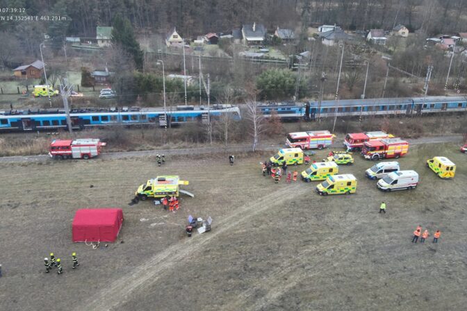 Zrážka vlakov, České Budějovice