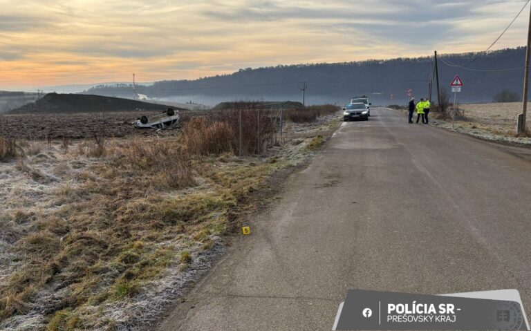 Tragická nehoda medzi Sabinovom a Červenou Vodou.