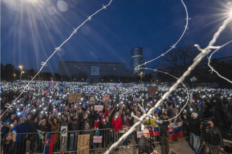 ZHROMAŽDENIE: Slovensko je Európa! v Bratislave