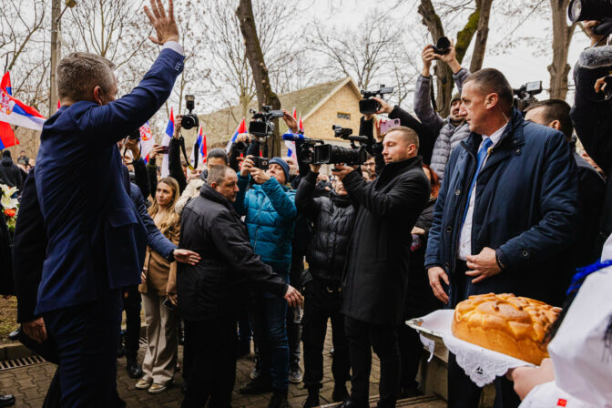 PREZIDENT: Navštívil krajanov v Báčskom Petrovci