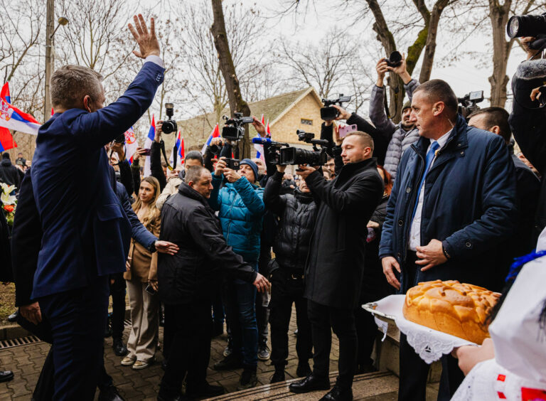 PREZIDENT: Navštívil krajanov v Báčskom Petrovci
