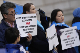 Britain Uyghurs Protest