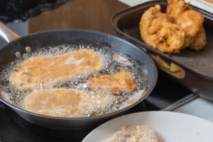 vyprážanie rezňov