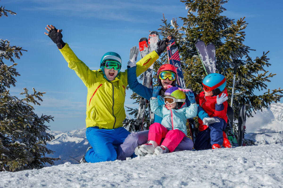 rodinná lyžovačka