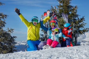 rodinná lyžovačka