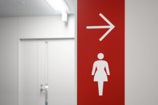 Entrance of ladies' toilet