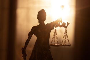 Statue of Lady Justice. Symbol of fair treatment under law