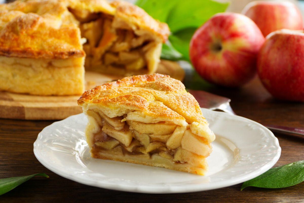Classic American apple pie.