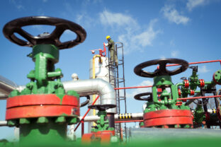 Oil engineer inside fuel industry