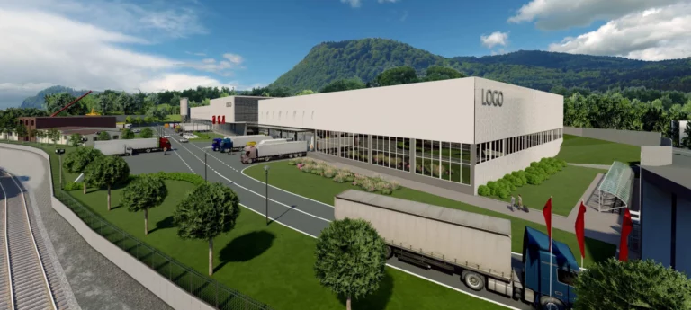 MH invest, vizualizácia, priemyselný park Handlová