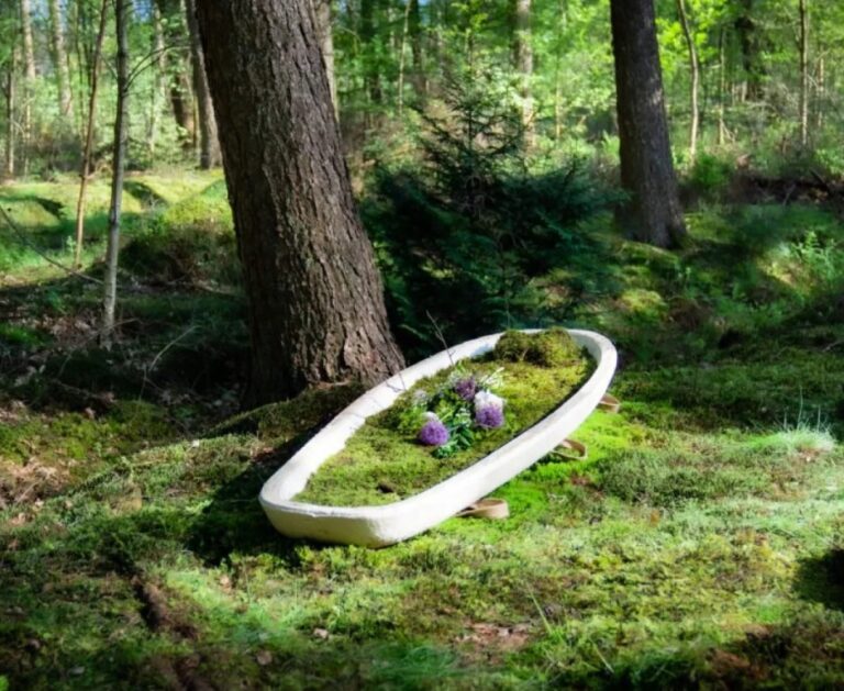 Prvá biologicky rozložiteľná rakva z húb mení pohľad na poslednú rozlúčku