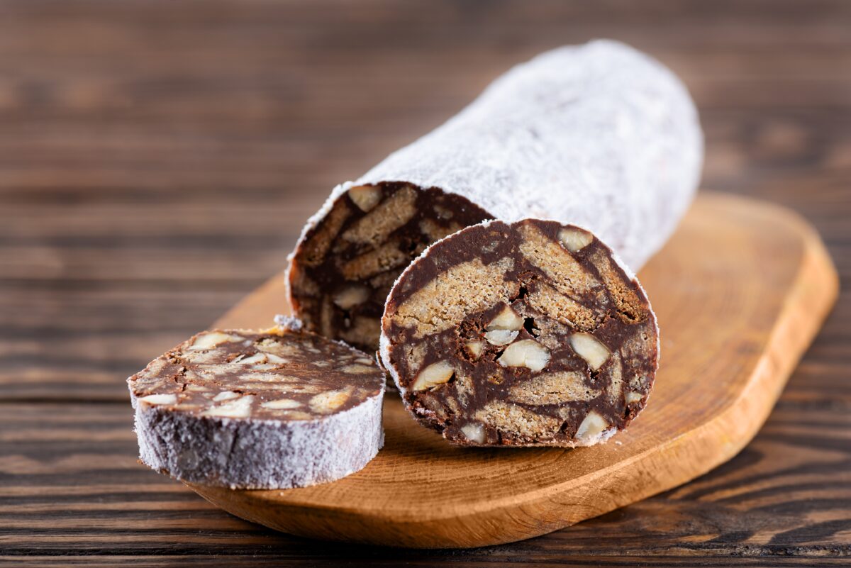 vianočná salám z piškót