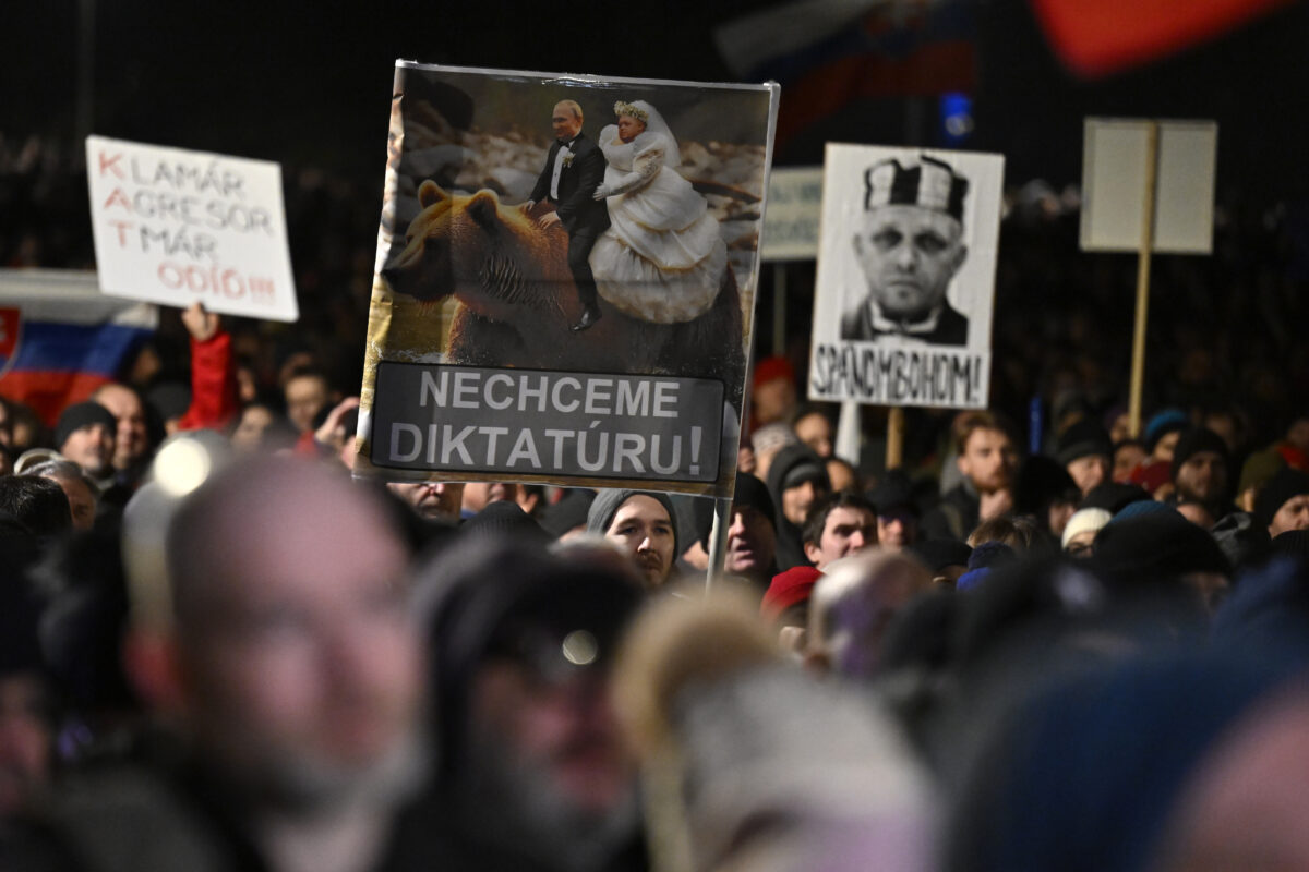 PROTEST: Slovensko je Európa! v Bratislave