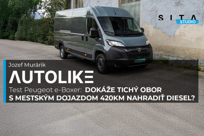 Jozef Murárik a Štúdio SITA počas testovania Peugeot e Boxer pre video podcast Autolike.