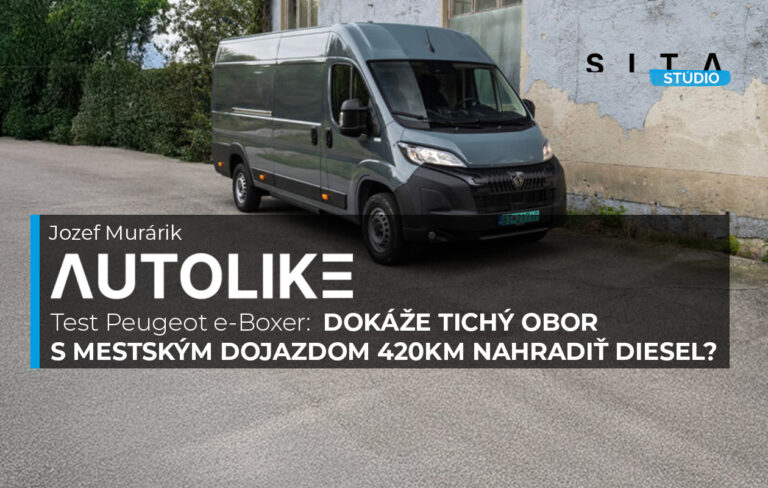 Jozef Murárik a Štúdio SITA počas testovania Peugeot e Boxer pre video podcast Autolike.