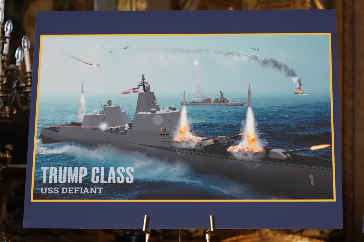 Vojenské lode, Donald Trump
