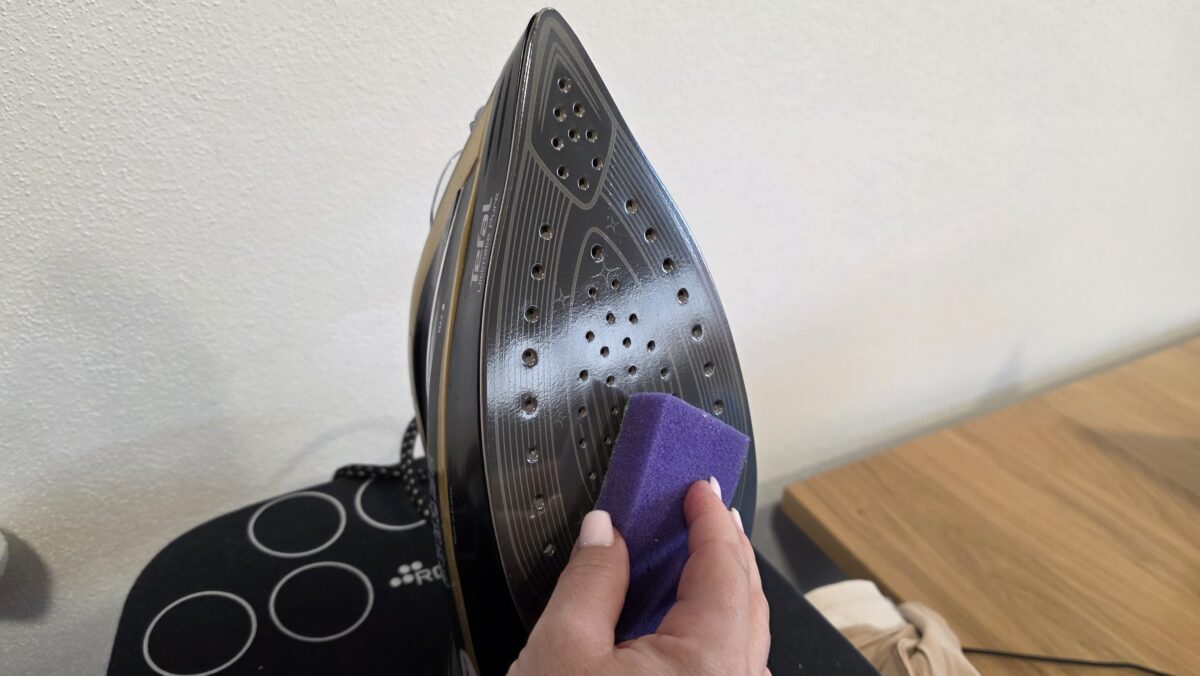 čistenie žehličky