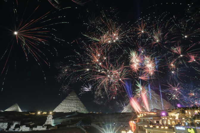 APTOPIX New Year Egypt