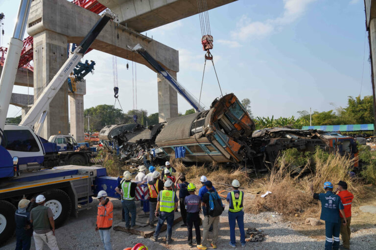 APTOPIX Thailand Train Accident