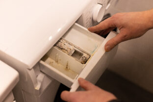 Zásuvka na prací prášok