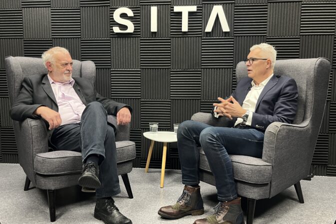 Exminister zahraničných vecí a člen predsedníctva hnutia Progresívne Slovensko Ivan Korčok počas rozhovoru pre SITA.