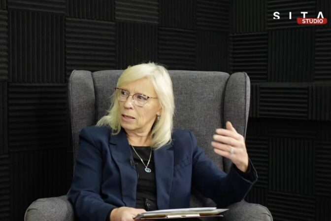 Expremiérka Iveta Radičová počas rozhovoru pre SITA