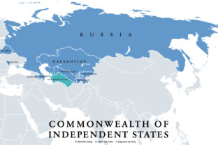 Commonwealth of Independent States (CIS), political map