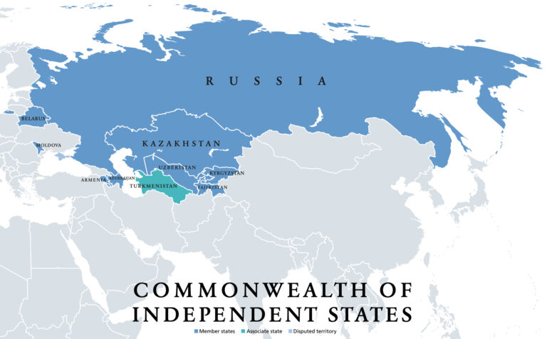 Commonwealth of Independent States (CIS), political map